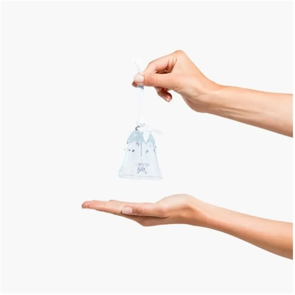 Swarovski | 2016 Glass Christmas Bell Ornament